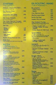 Quirky Perky menu 1