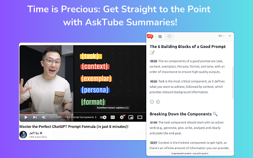 AskTube - AI YouTube Video Summarizer & Chat