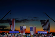 US President Donald Trump speaks during a campaign rally in Butler, Pennsylvania, US, on October 31 2020. 