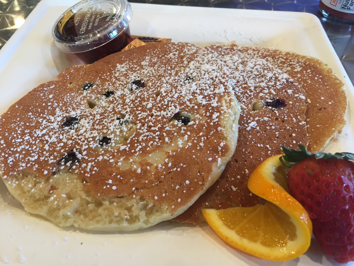 Blueberry pancakes