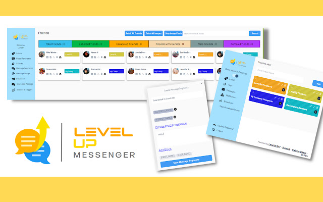 Level Up Messenger chrome extension