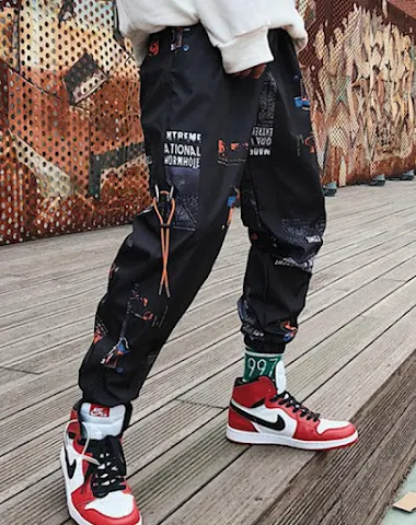 Printed sweatpants - 0