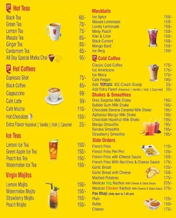 All Day Kitchen & Cafe menu 