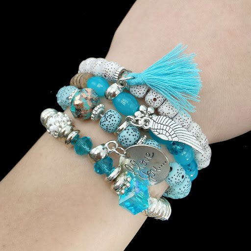 Title 7, Bohemian Ethnic Style Multi-layer Couple Bracel...