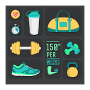 150 Minutes Exercise  Icon