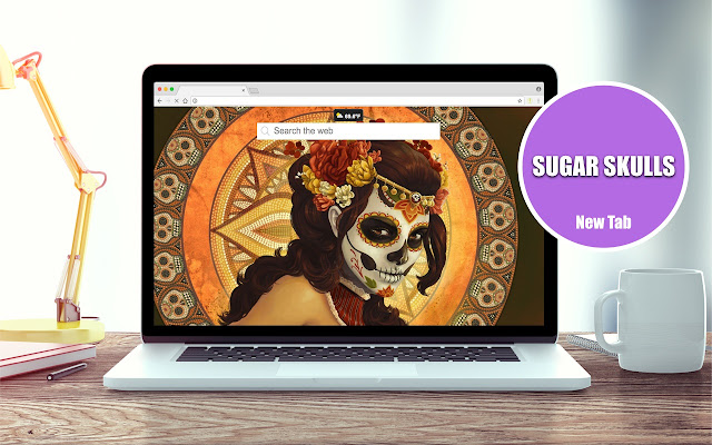 Sugar Skulls Wallpapers New Tab Theme