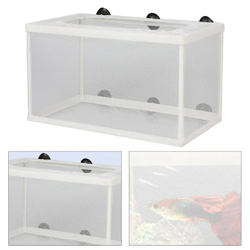 Fish Breeder Box Separation Juvenile Spawning Incubator Fish Hatching Mesh Breeding Isolation Net for Newborn Fry Clownf