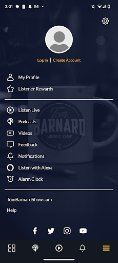 Screenshot Tom Barnard Morning Show