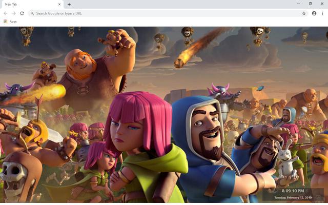 Clash Of Clans Wallpapers and New Tab