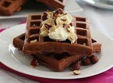 FLAME's chocolate hazelnut waffles/pancakes