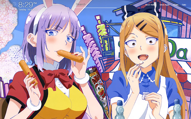 Dagashi Kashi Wallpapers FullHD New Tab