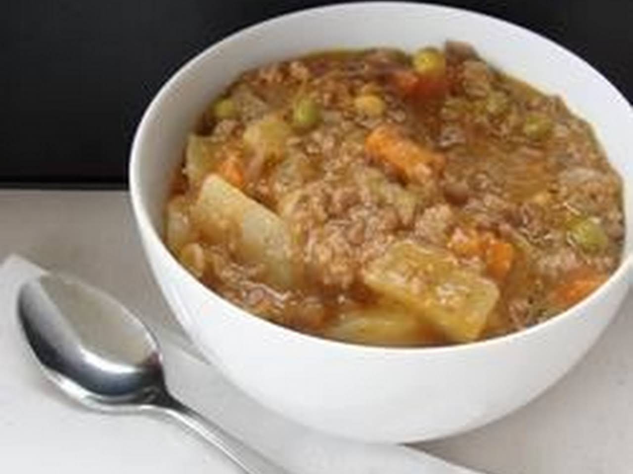 Slow Cooker Ground Beef Stew Recipe