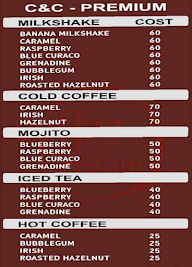 Coffee And Cream menu 1