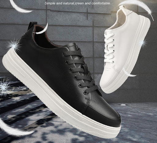 Title 2, Invisible height-increasing breathable platform...