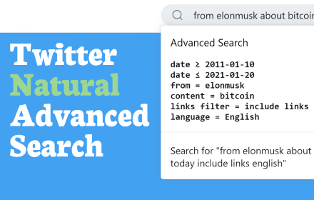 Twitter Natural Advanced Search Preview image 0