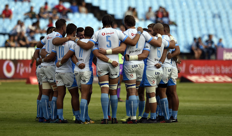 The Bulls team meeting just before their 2018 Super Rugby game against the Hurricanes at Loftus Versveld, Pretoria on 24 February 2018.