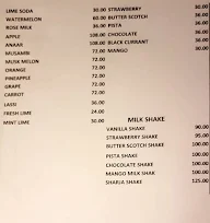 Hotel Aryaas menu 4