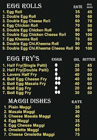 The Egg Factory menu 2