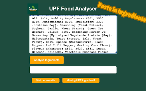 UPF Ingredient Analyser