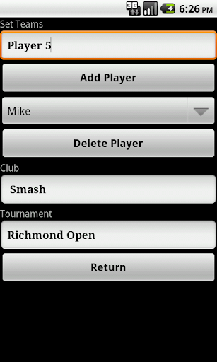 Screenshot Badminton score