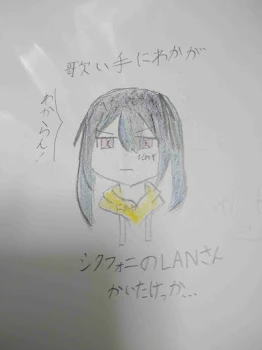 歌い手にわかがシクフォニのLANさん全力で描いた結果…