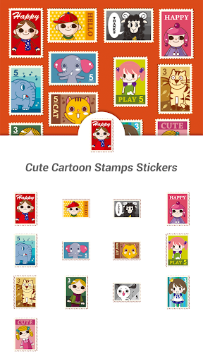 Cute Cartoon Stamps Stickers