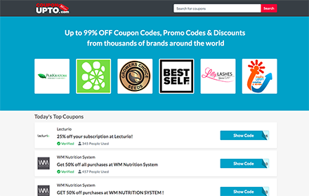 CouponUpto.com | Top Coupons & Reviews Preview image 0