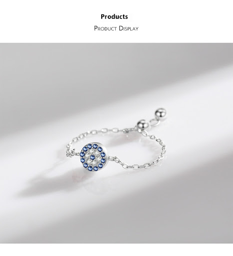 Title 4, S925 Sterling Silver Micro-Inlaid Diamond Ring ...