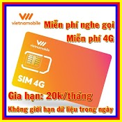 [Giá Sỉ] Sim 4G Vnmb Data Không Giới Hạn , Cước Duy Trì 30K/Tháng