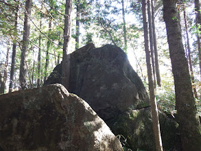 どれが手掛岩か…