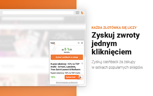 Zyskuj zwroty jednym kliknieciem popularnych 