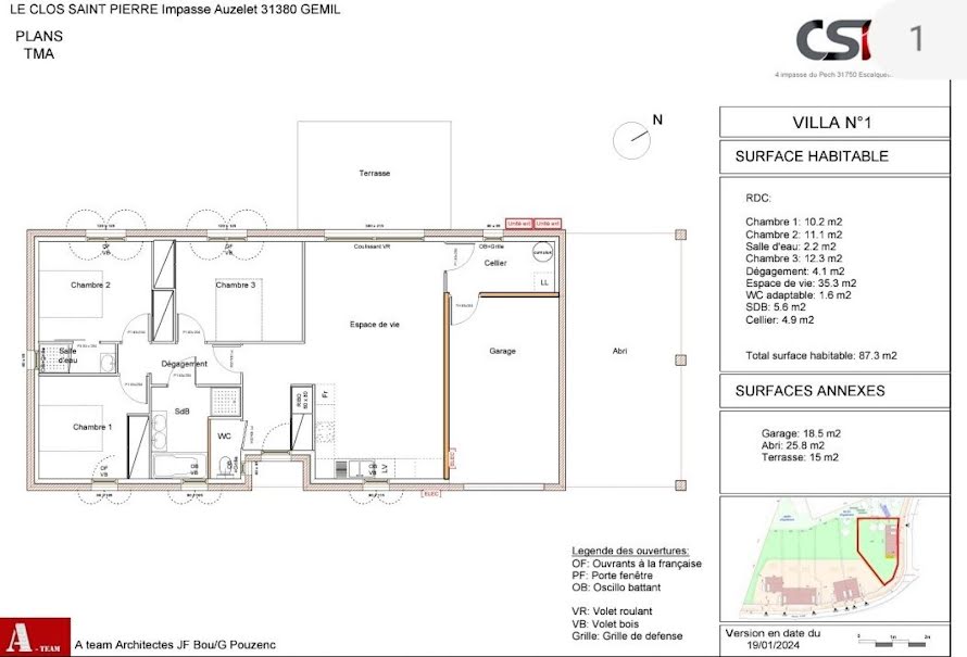 Vente maison 4 pièces 87 m² à Montastruc-la-Conseillère (31380), 355 000 €