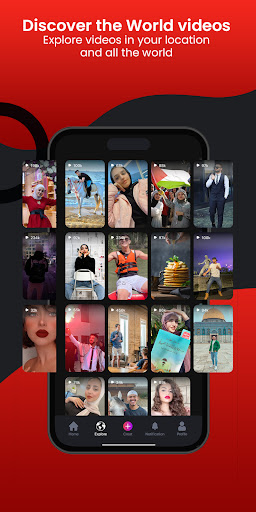 Screenshot Redz: Explore content nearby