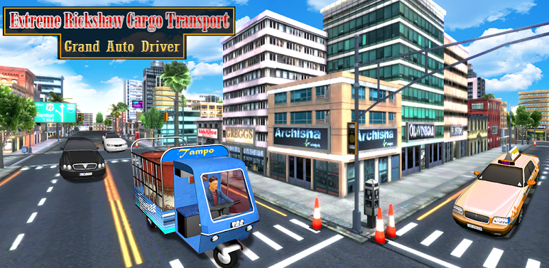 City Rickshaw Cargo Transport: Driver Simulator 3D