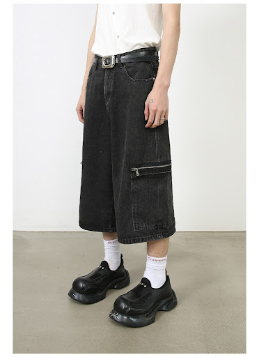Title 9, Workwear Denim Shorts New Loose Street Personal...