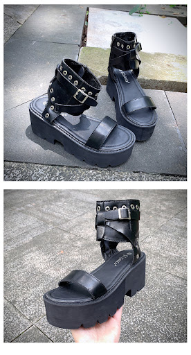 Title 4, Early Spring Thick-Soled Roman Sandals for Stud...