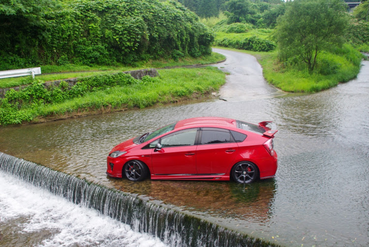 プリウス G'sのRED PRIUS FAMILY・priten family・puriten factory・前日ツーリング・いわき市に関するカスタム事例の投稿画像11枚目