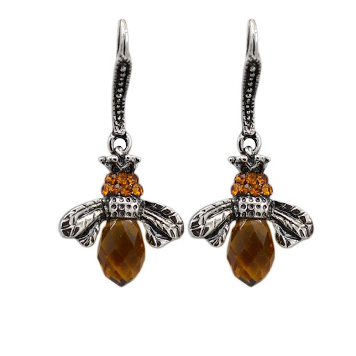 Title 3, Fashion simple animal shape bee crystal rhinest...