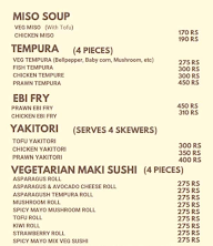 Sushi My Dream menu 2
