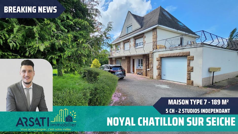 Vente maison 7 pièces 189 m² à Noyal-Châtillon-sur-Seiche (35230), 432 500 €