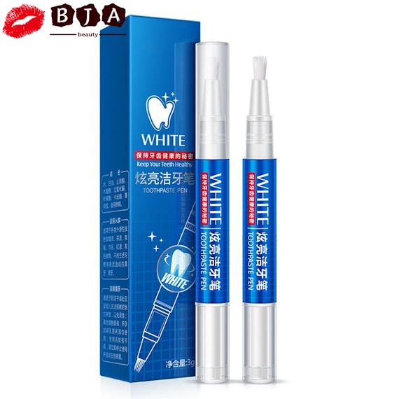 Set 2 Bút Gel Làm Trắng Răng Loại Bỏ Vết Bẩn Tức Thì