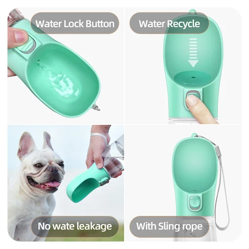 Portable Dog Water Bottle For Small Large Dogs Cat Outdoor Leakproof Walking Drinking Bowls Dog Supplies