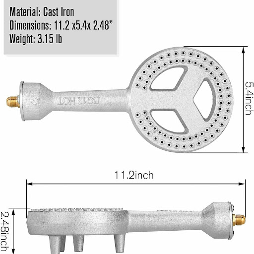 Title 5, High Pressure Cast Iron Gas Stove End Accessori...