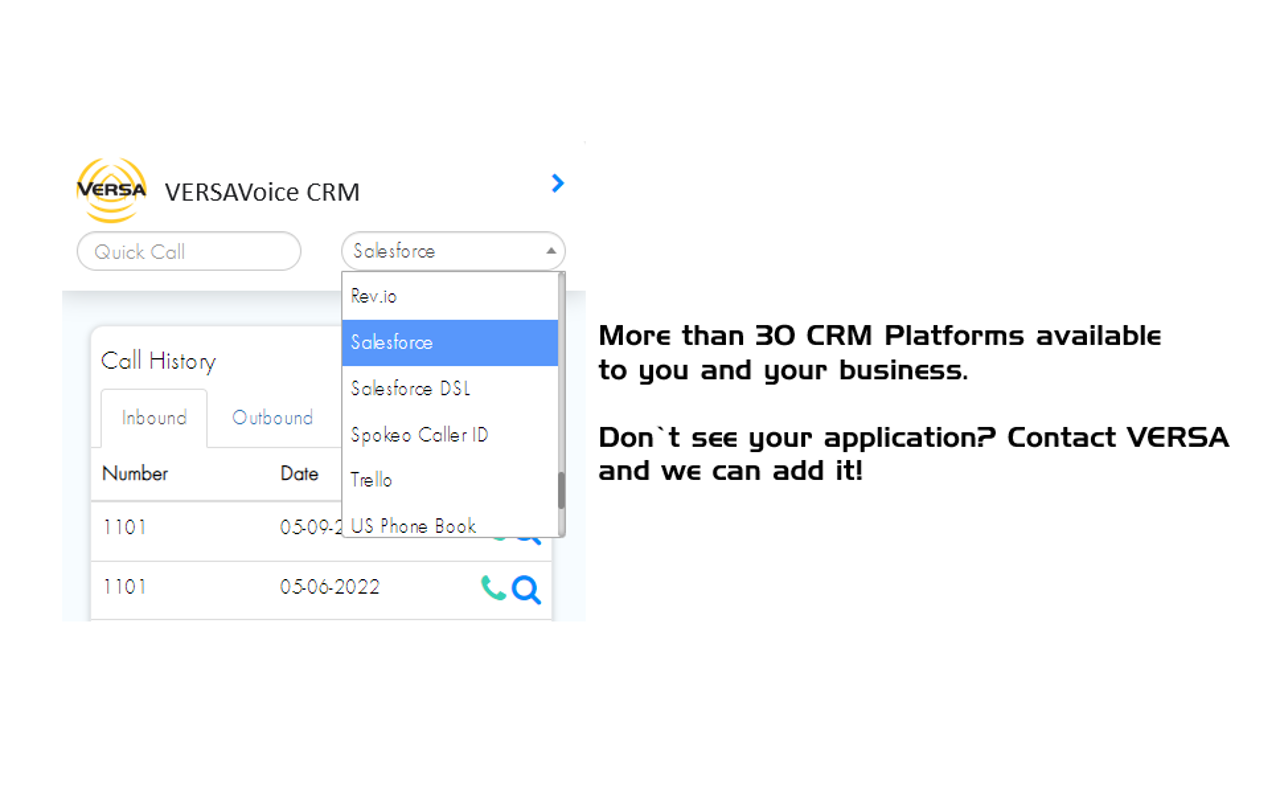 VERSAVoice CRM Integration Preview image 1