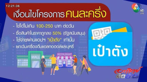 คนละครึ่ง รัฐแจกเงิน 3,000 วิธีลงทะเบียนรับสิทธิ์
