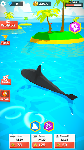 Screenshot Idle Shark World - Tycoon Game