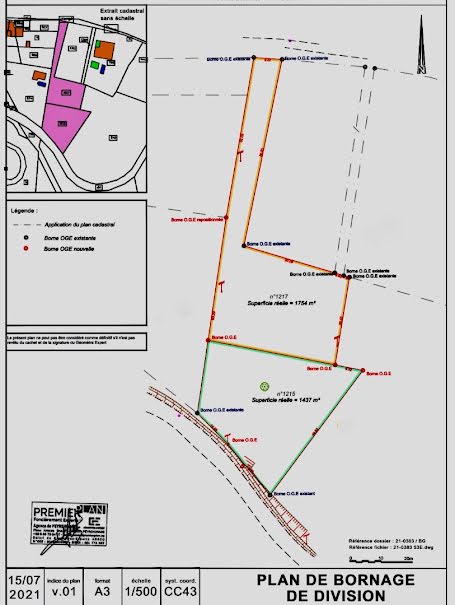 Vente terrain  1754 m² à Sames (64520), 125 000 €