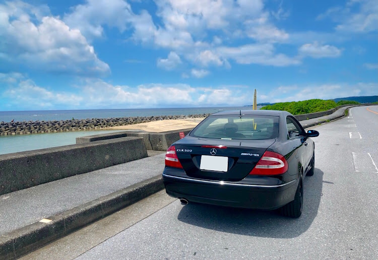 CLK クーペの沖縄地方梅雨明け・北部ドライブ・辺土名ビーチ・沖縄のサーファーガール・大宜味村サーフスポットに関するカスタム事例の投稿画像2枚目
