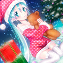 Cute christmas girl theme 1280x720 Chrome extension download