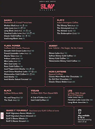 SLAY Coffee Bar menu 1